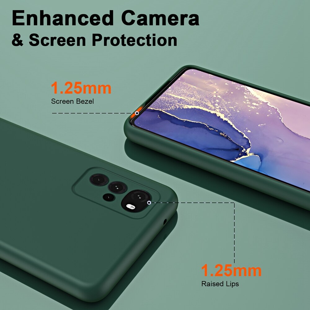 Deksel til Motorola MOTO G22 G20 G30 G10 G31 G41 G42 G52 G82 G71S G60 E32 Cases Luxury Skin Feel Back Cover