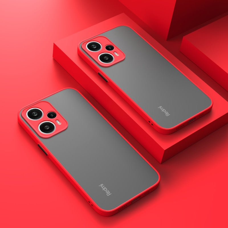 Deksel til Xiaomi Redmi Note 12 Turbo 11 11S 10 10S 9 9S Pro 10A 10C 9A 9C Matte Silicone Soft