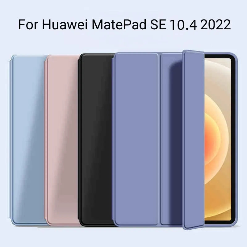 Deksel til Huawei MatePad SE 10.4 2022 Flip Stand PU Soft Silicone Back Cover For MatePad SE 10.4" AGS5-W09/L09 Tablet Cases