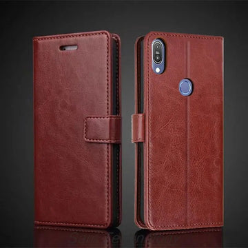 Deksel til ASUS Zenfone Max Pro (M1) ZB601KL ZB602KL Pu Leather Flip Cover Retro Wallet Case Fundas Coque