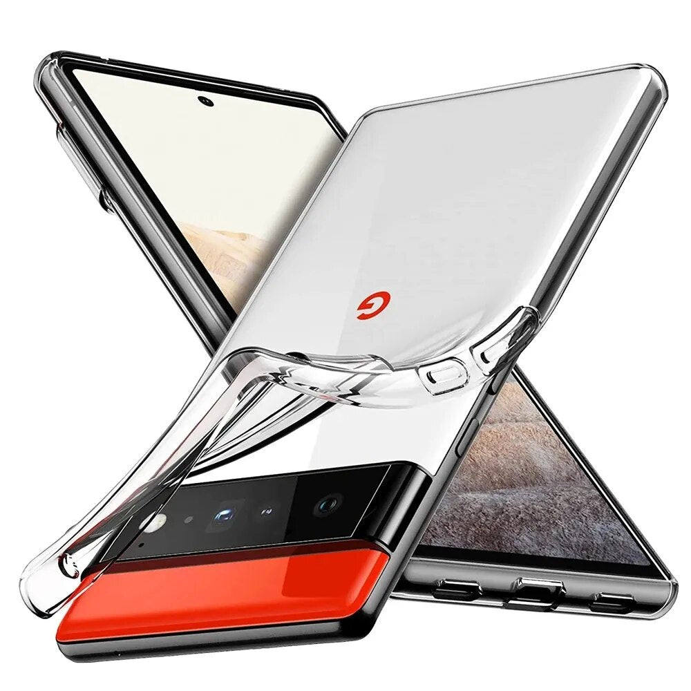 Deksel til Google Pixel 7 6 Pro Case Ultra Thin Clear Soft TPU Transparent Back Cover Pixel 7Pro 6A Phone Case For Google Pixel 7A 5G