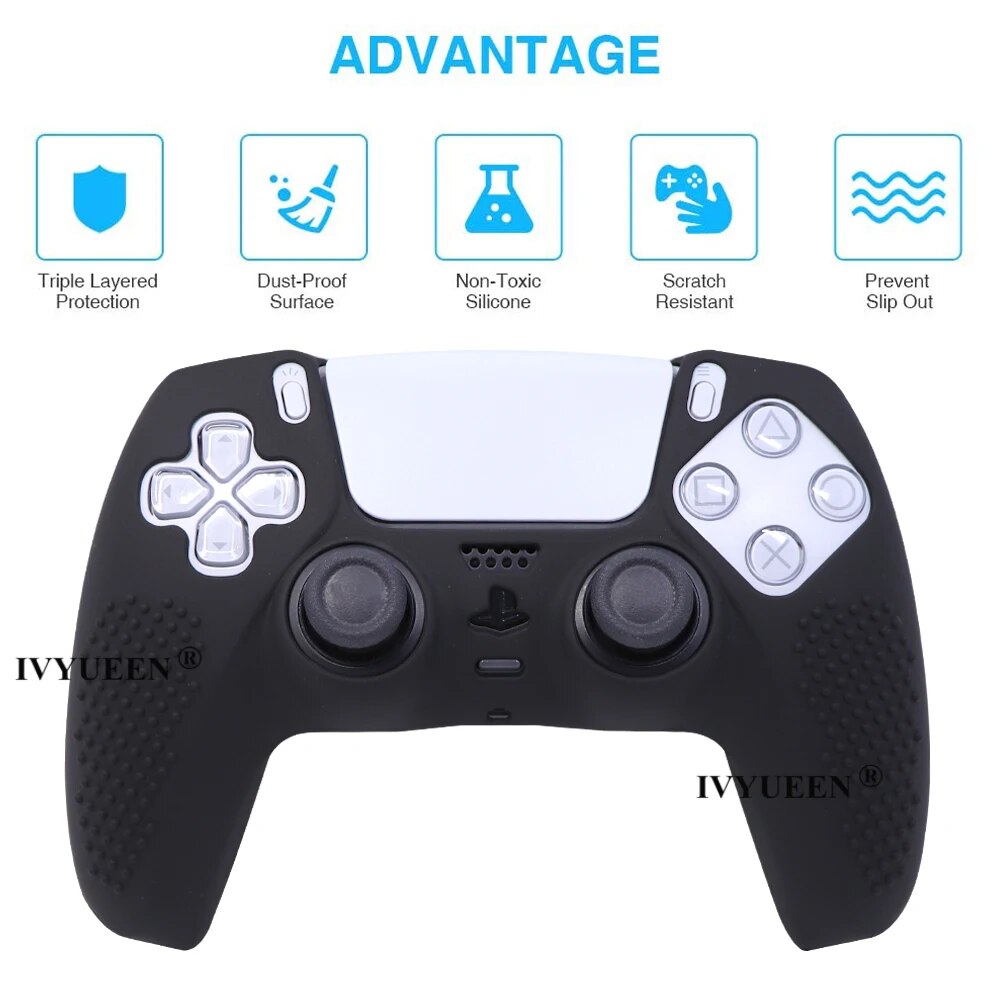 Deksel til PlayStation 5 PS5 Controller Protection Skin ThumbStick Grip Caps for DualSense