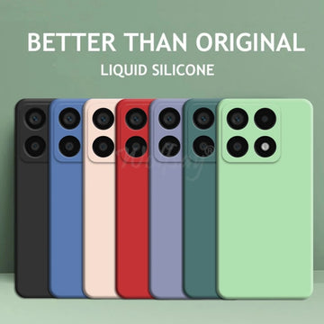 Deksel til Xiaomi 14T Pro Case Liquid Silicone Original Plain Rubber TPU Protector Case Xiaomi 14T Pro Cover TPU Shockproof Mi 14T Pro