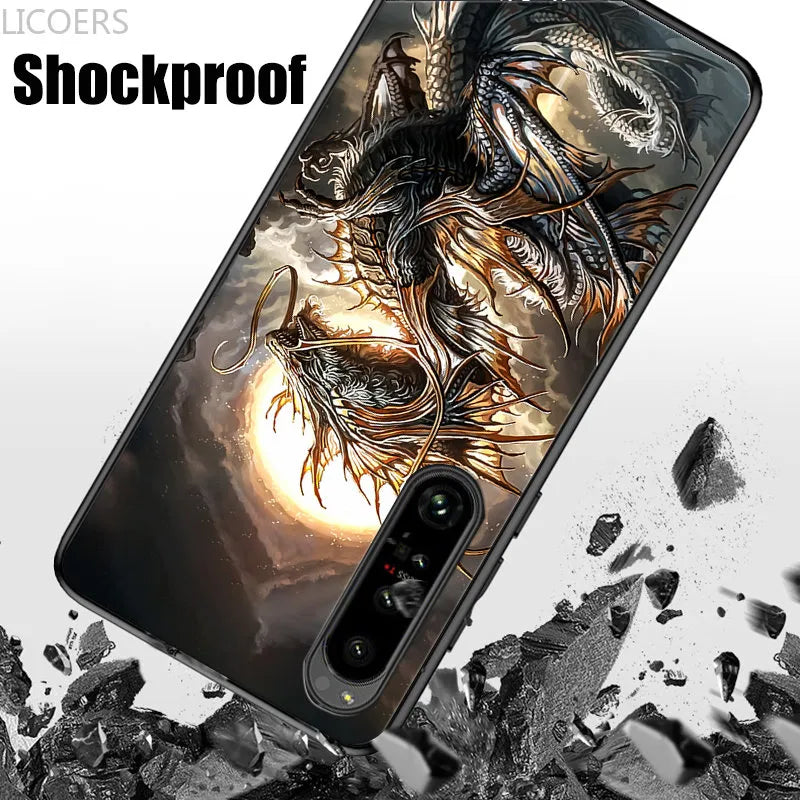 Deksel til Sony Xperia 10 5 1 V IV III II Ace Pro-I 8 L4 XZ Cover Soft Matte Silicone Shockproof Cute Pattern Shell Fundas