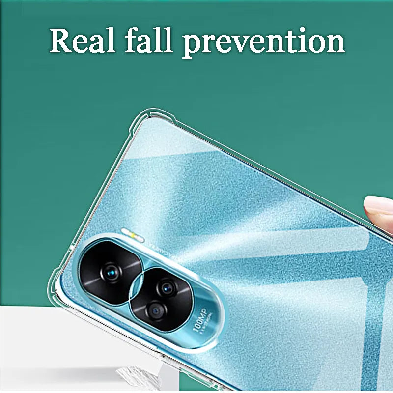 Deksel til Huawei Honor 90 Lite Pro Transparent Silicone Case Back Cover 70 Lite Pro X8a X9a X7a X6 X5 5G