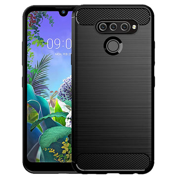 Deksel til LG Q60 Q92 Q62 Carbon Fiber Phone Cover For Lg Q9 One Q51 Q61 Q70 Anti-fall Soft Case