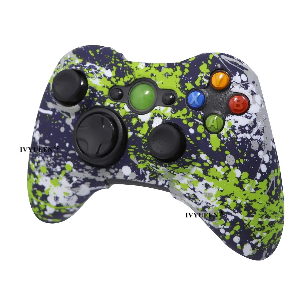Deksel til XBox 360 XBox360 Controller Silicone Rubber Case Protective Cover Skin Thumb Grips Caps Game Accessories