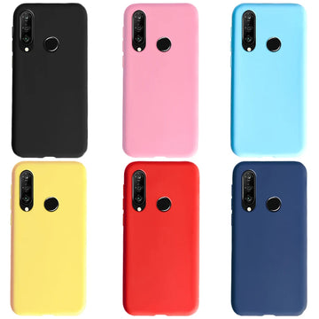 Deksel til Huawei P30 Lite Case Plain Slim Soft Matte Silicon TPU Phone Cases For Huawei P30 Lite P30Lite P30Pro P 30 Lite Pro Cover