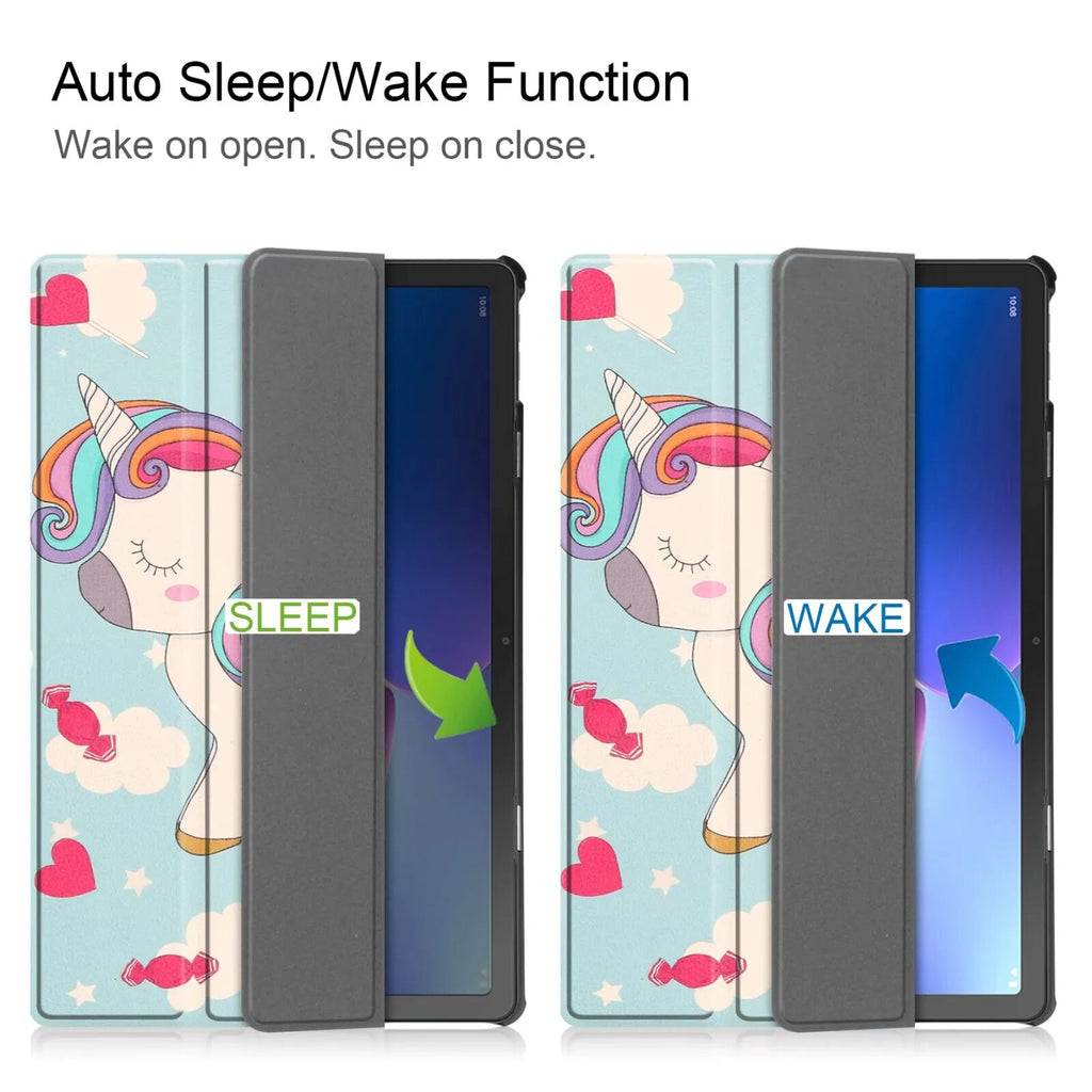 Deksel til Lenovo Tab M10 Plus 3rd Gen 10.6 TB-125F TB-128F Xiaoxin Pad 2022 Auto Wake-up Sleep Flip Case Ultra-Thin Stand Tablet Cover
