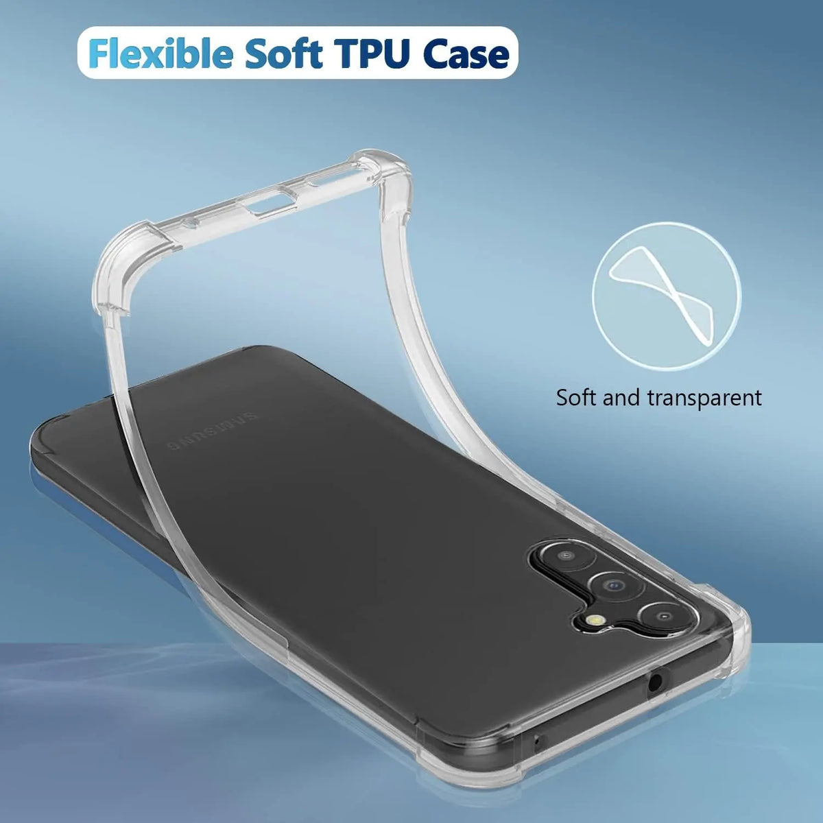 Deksel til Samsung Galaxy A04 A04S A04E deksel A14 5G A24 4G A34 A54 5G Crystal Clear TPU Støtsikkert deksel Samsung A13 A23 4G A33 A53 5G