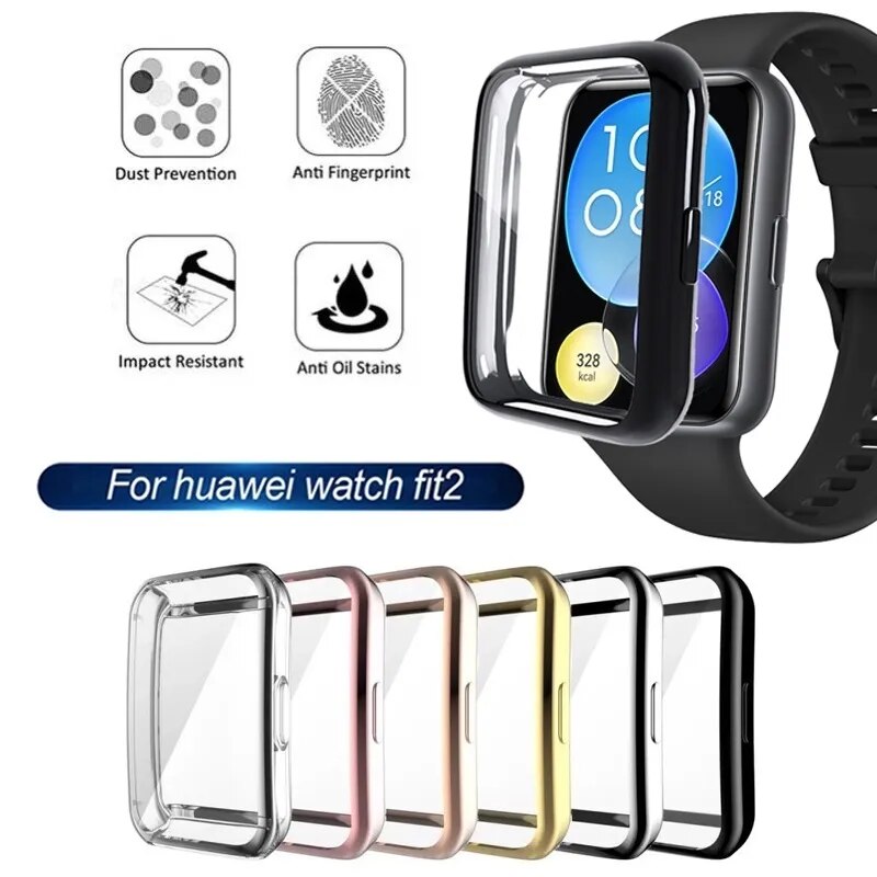 Deksel til HUAWEI Watch Fit 2 TPU Protective Case Compatible with HUAWEI Watch Fit Cover