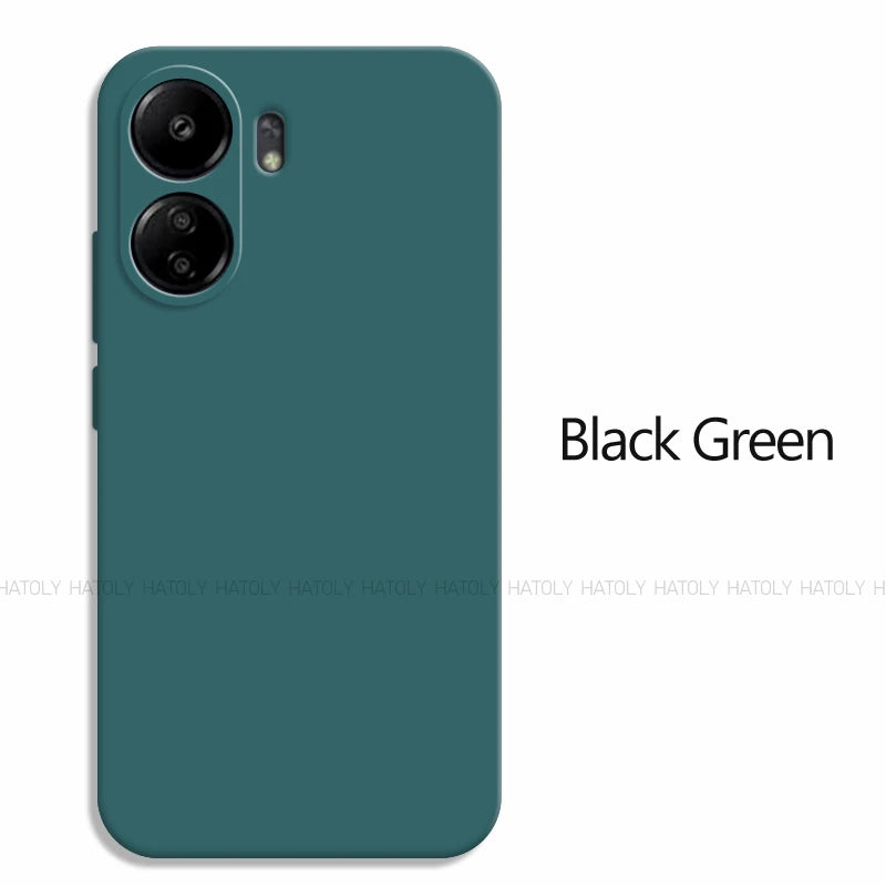 Deksel til Xiaomi Redmi 13C deksel Xiaomi Redmi 13C deksel Luxury Original TPU Shockproof Liquid Silicone Protective Phone deksel Redmi 13C