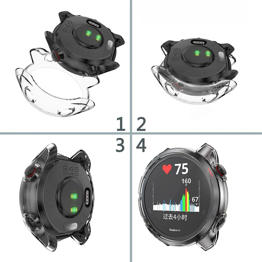 Deksel til Garmin Fenix 7 og Fenix 6 krystallklart TPU