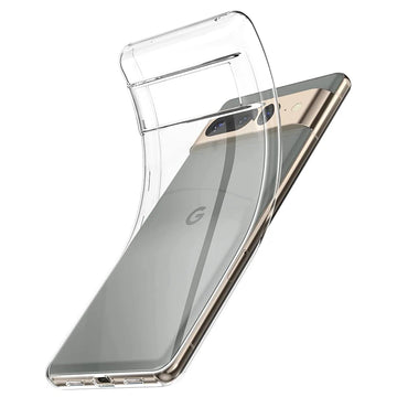 Deksel til Google Pixel 8 7 6 Pro 6A 5 5A 4 4A 3 3A XL Transparent Back Cover Shell Fundas