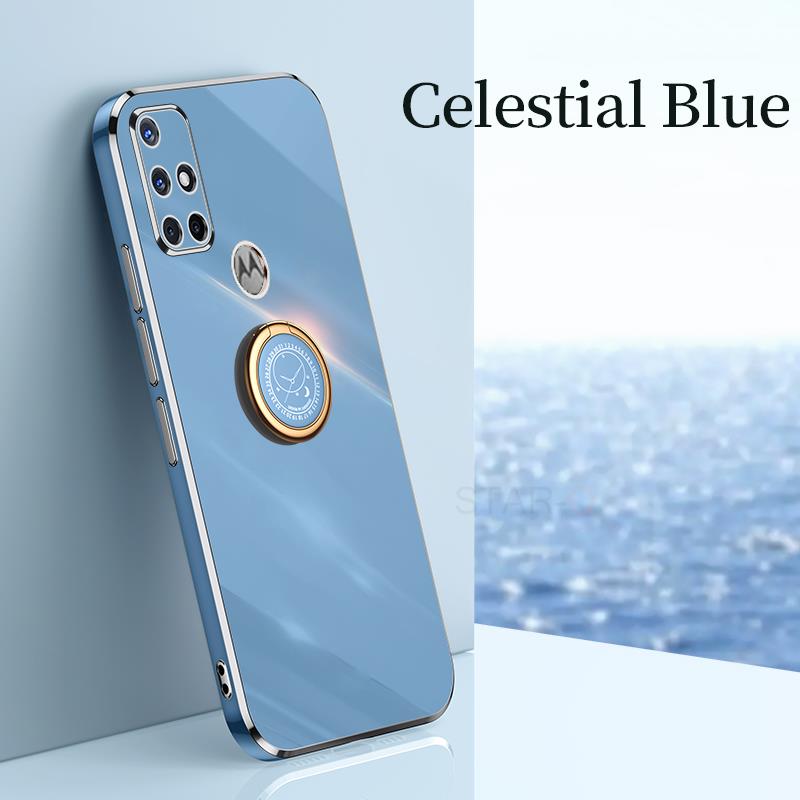 Deksel til Motorola Moto G60 G50 G30 G20 G10 G22 G52 E20 Edge 20 G8 G9 E7 Power Play Plus Plating Silicone Cover
