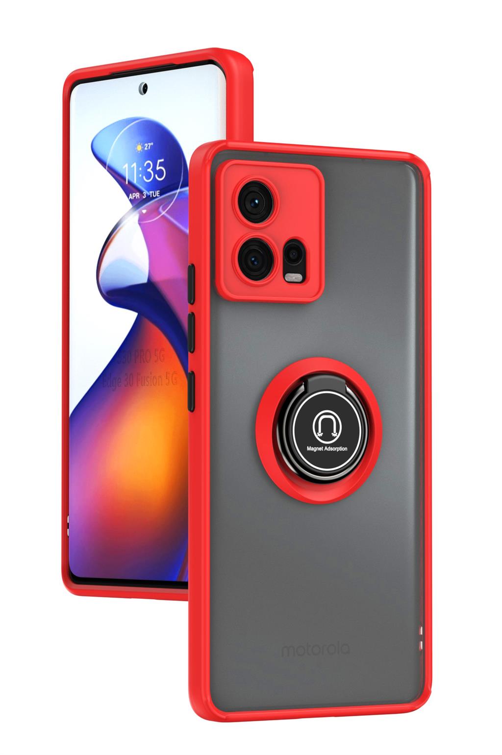 Deksel til Motorola Edge 30 Fusion Vehicle Magnetic Case Moto Edge 30 Neo/Edge 30 40 Pro/Edge 30 Ultra