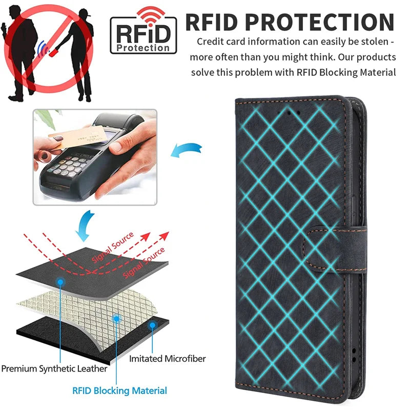 Deksel til Doro 8100 Protective Business Leather Magnetic Phone Case for Doro 8200 Phone Case
