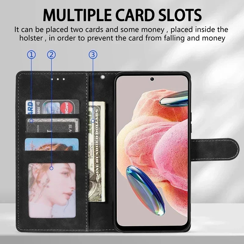 Deksel til Xiaomi 13T 12T 12 Lite 11T Poco X5 Pro M5s C51 C40 X3 F3 Redmi 12 12C 9 8 7A A1 A2 Plus