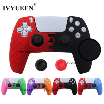 Deksel til PlayStation 5 PS5 Controller Silicone Case Thumb Grips for Dualsense Soft Cover