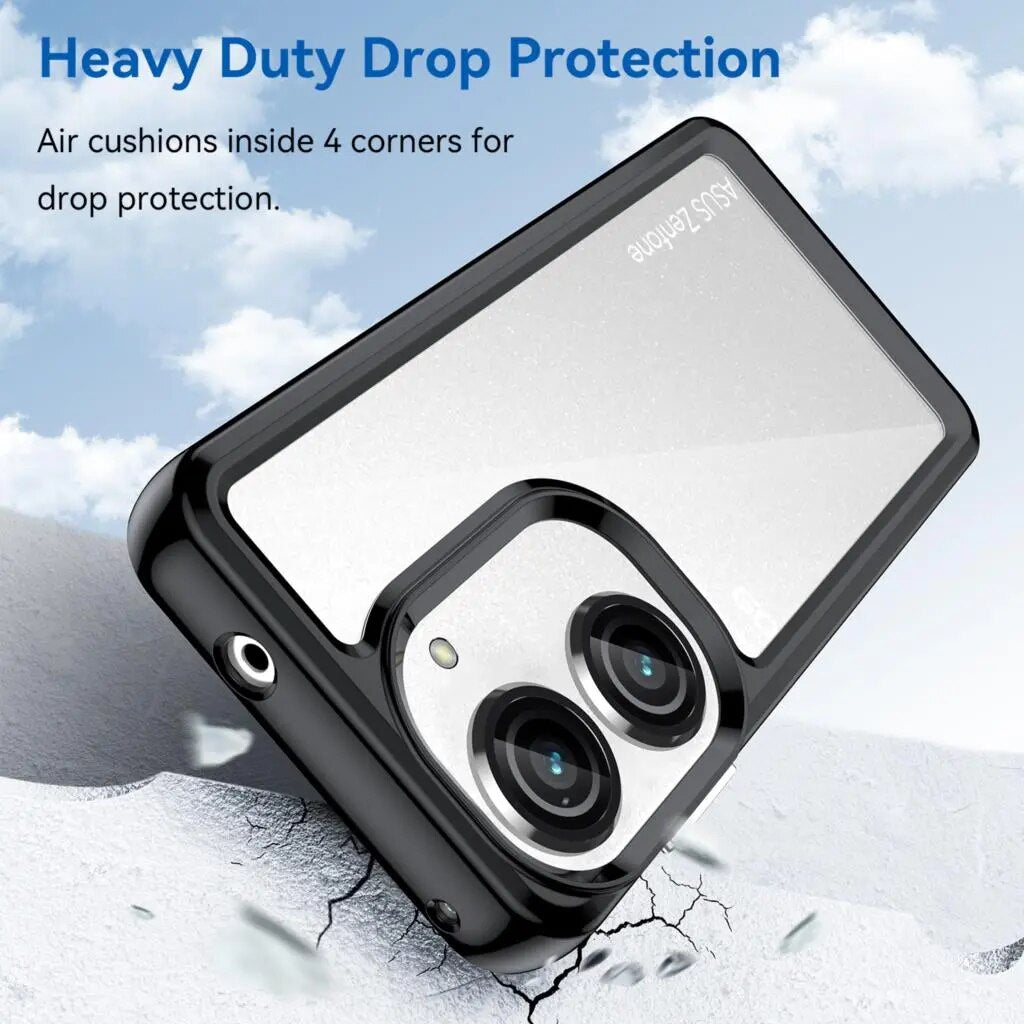 Deksel til Asus Zenfone 9 Case For Asus Zenfone 9 Cover Coque Funda Hard Translucent Shockproof Phone Bumper Asus Zenfone 9