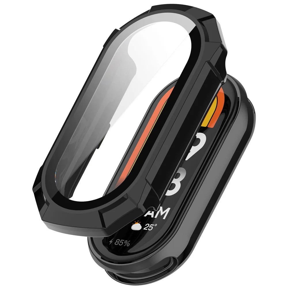 Deksel til Xiaomi Mi Band 8 PC-bumper med HD-skjermbeskytter