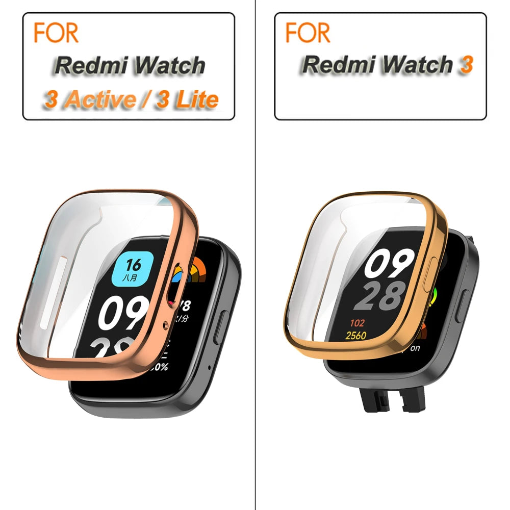 Deksel til Xiaomi Redmi Watch 3 Active heldekkende beskyttelsesdeksel
