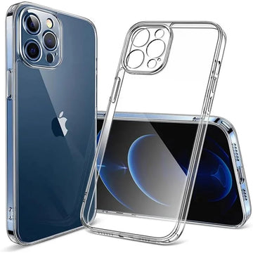 Deksel til iPhone 16 Pro Max 15 14 13 12 11 Pro Plus ProMax Mini Clear Back Cover Phone Case