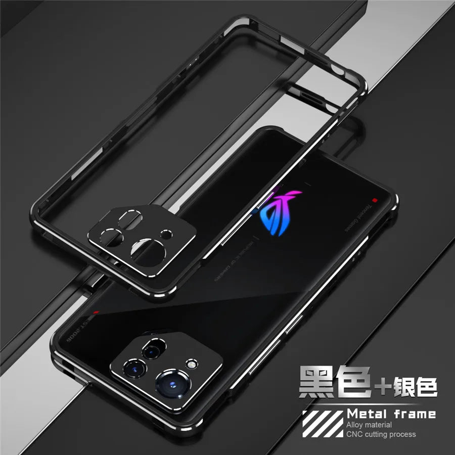 Deksel til ASUS ROG Phone 9 Pro ROG Phone 8 7 Pro Case Metal Bumper Frame Shockproof Metal Lens Protection Phone Cover