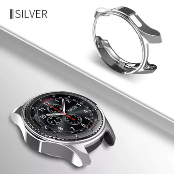 Deksel til Samsung Galaxy Watch 46mm 42mm 4 40mm 44mm 4 classic Gear S3 frontier plating TPU All-Around bumper protector cover