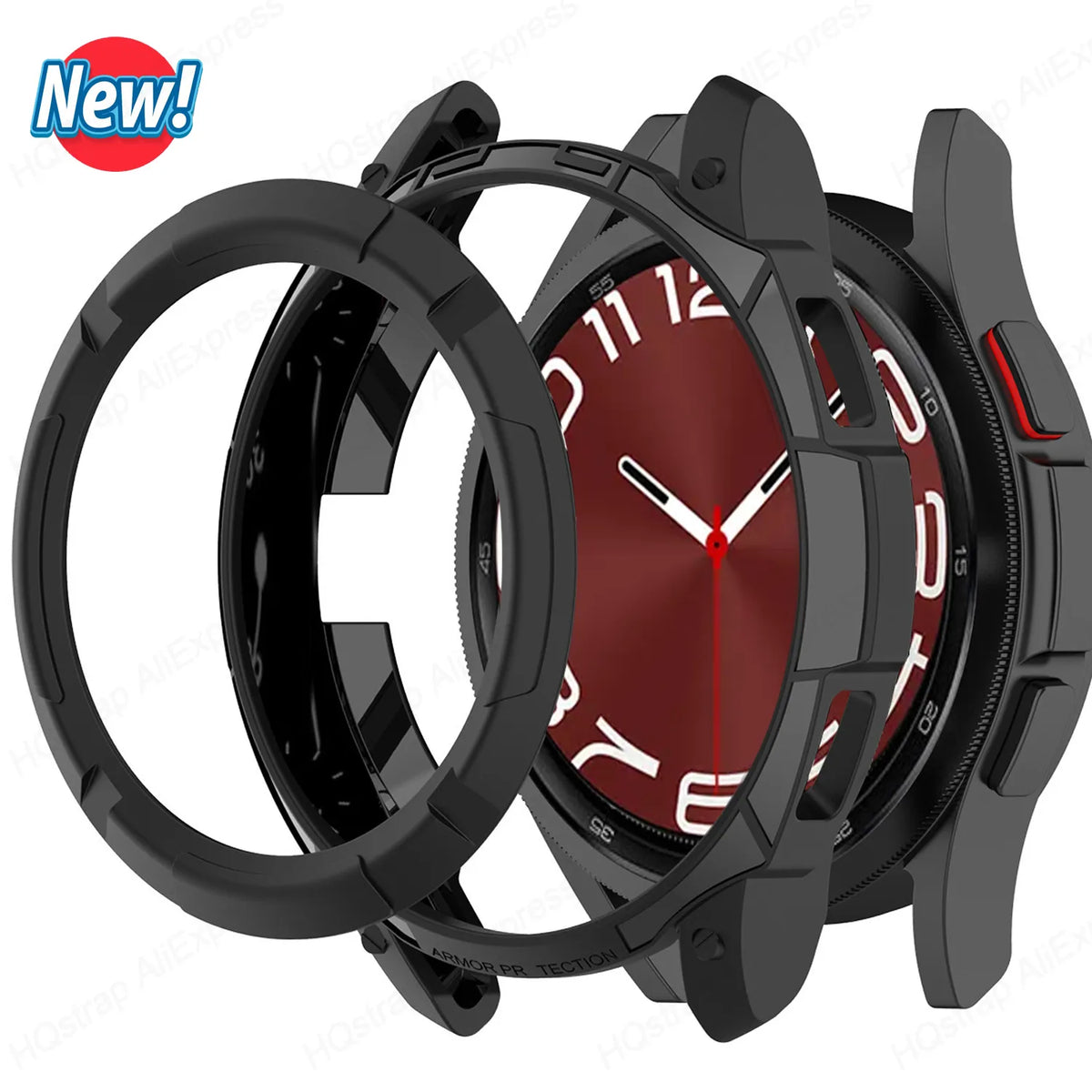 Deksel til Samsung Galaxy Watch 4 Classic 42mm 46mm beskyttende TPU-ramme