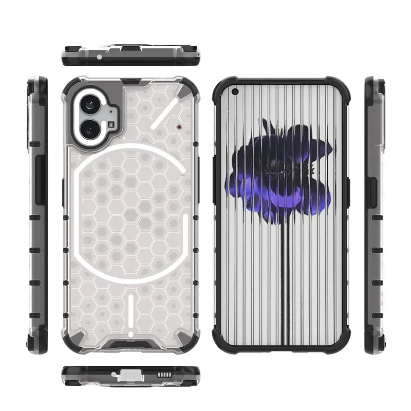 Deksel til Nothing Phone 1 Honeycomb Armor Clear Case For Nothing Phone 1 Case Cover For Nothing Phone 1