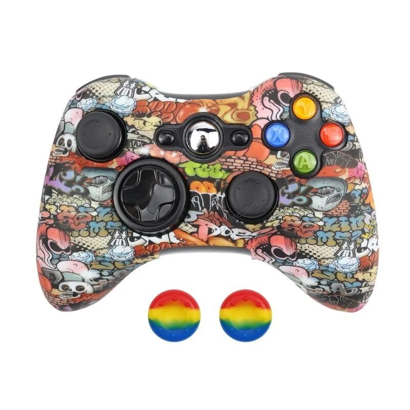 Deksel til Xbox 360 Gamepad Rubber Shell Skin For Xbox 360 Controller Joystick Caps Accessories Thumb Grips