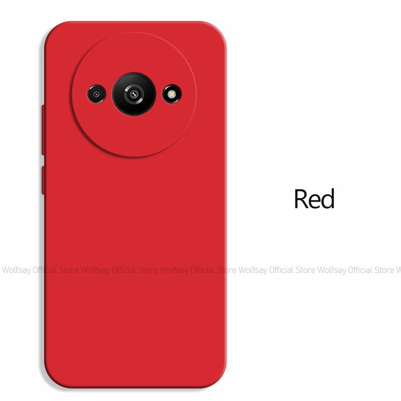 Deksel til Xiaomi Redmi A3 deksel For Xiaomi Redmi A3 deksel Original TPU Shockproof Liquid Silicone Protective baksidedeksel