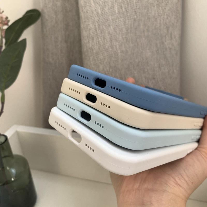 Deksel til iPhone 11 12 Pro Max X XR 7 8 14 Plus deksel med kamerabeskyttelse