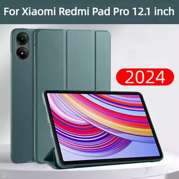 Deksel til Xiaomi Redmi Pad Pro 12.1 inch Auto Wake Stand Tablet Cover funda For Red Mi pad Pro 2024 Magnetic Smart Case accessories