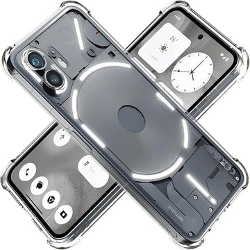 Deksel til Nothing Phone 2 1 5G Shockproof Airbag Protective Clear Cover Shell Capa Fundas