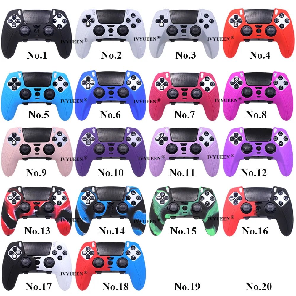 Deksel til PlayStation 5 PS5 DualSense Edge Wireless Controller Soft Rubber Silicone Case Grip Cover