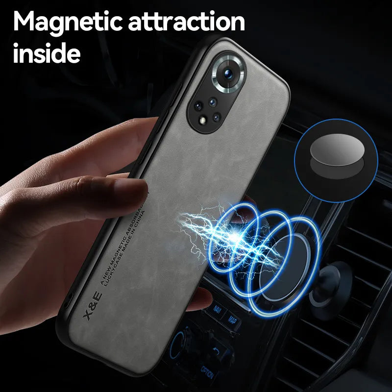 Deksel til Huawei Honor 90 50 20 70 Pro Nova 5T P30 P20 Honor50 Honor20 Full Protective Cover With Metal Plate on