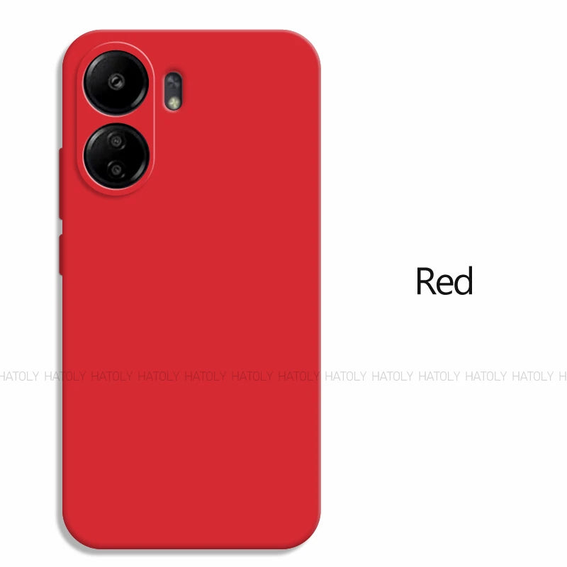 Deksel til Xiaomi Redmi 13C deksel Xiaomi Redmi 13C deksel Luxury Original TPU Shockproof Liquid Silicone Protective Phone deksel Redmi 13C