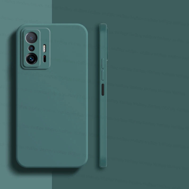 Deksel til Xiaomi 11T Pro deksel Xiaomi 11T 12T 13T Pro 5G deksel Shockproof Luxury Liquid Silicone TPU baksidedeksel Xiaomi 11T Pro