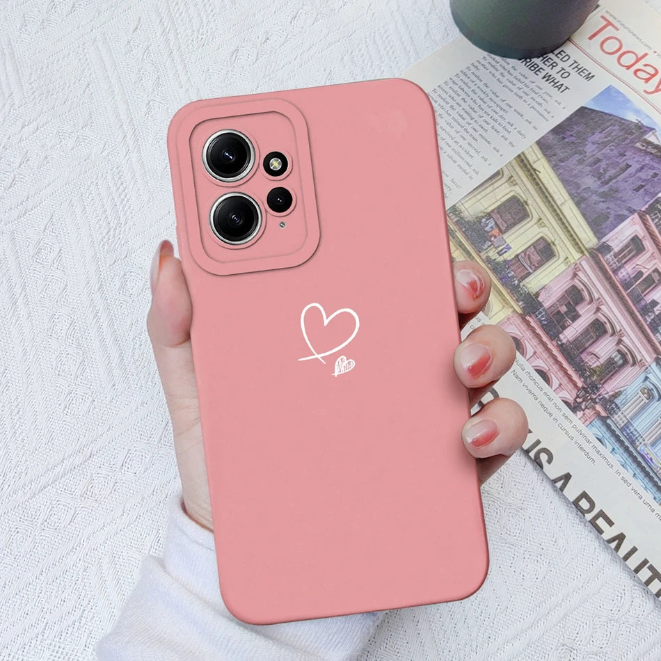 Deksel til Xiaomi Redmi Note 12 12S 4G 5G Patterned Full Protection Soft Liquid Silicone Cartoon deksel For Redmi Note 12 S