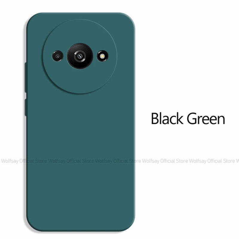 Deksel til Xiaomi Redmi A3 deksel For Xiaomi Redmi A3 deksel Original TPU Shockproof Liquid Silicone Protective baksidedeksel