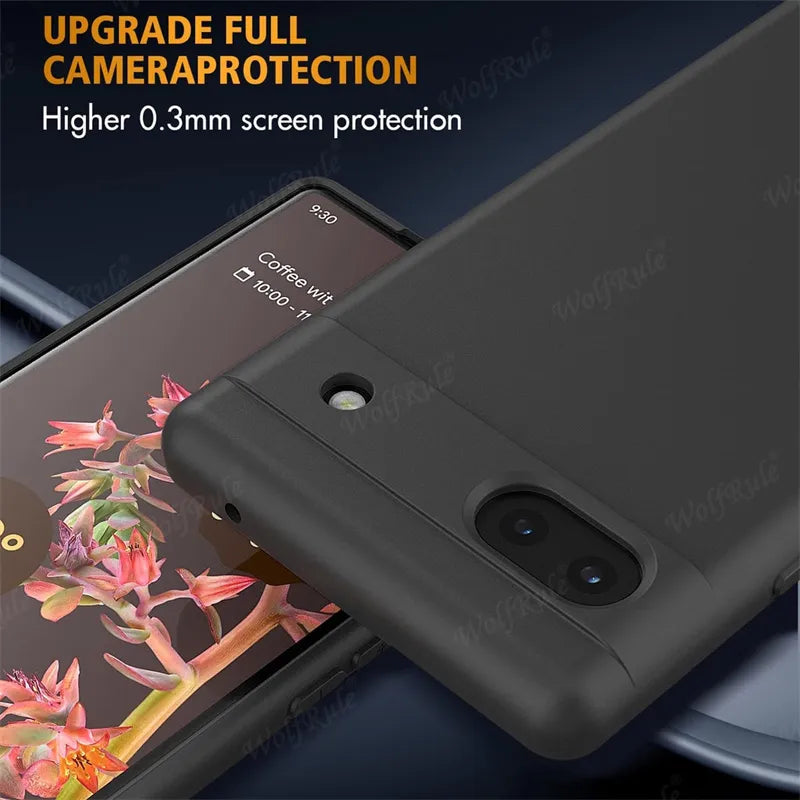 Deksel til Google Pixel 7 Pro Case Pixel 7 Pro Capas Shockproof Liquid Silicone TPU Soft Cover Google Pixel 7 6 Pro 6A 7A Fundas