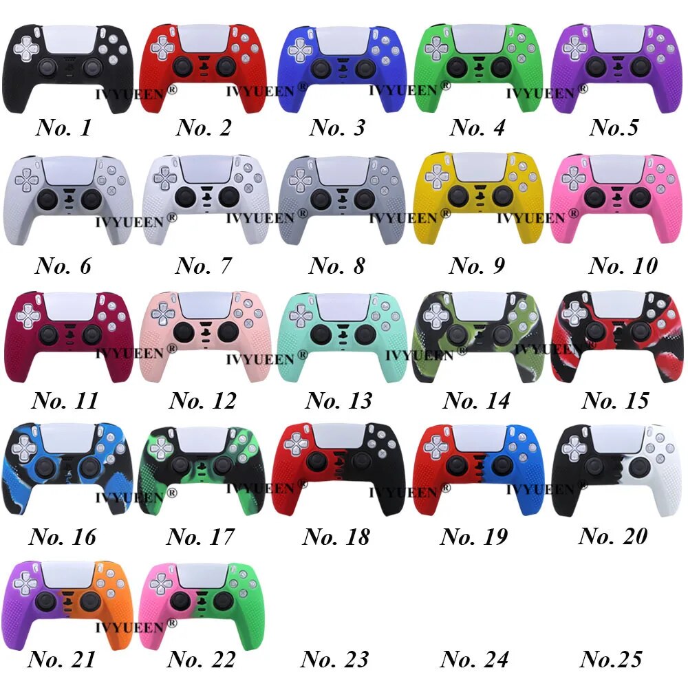 Deksel til PlayStation 5 PS5 Controller Silicone Case Thumb Grips for Dualsense Soft Cover