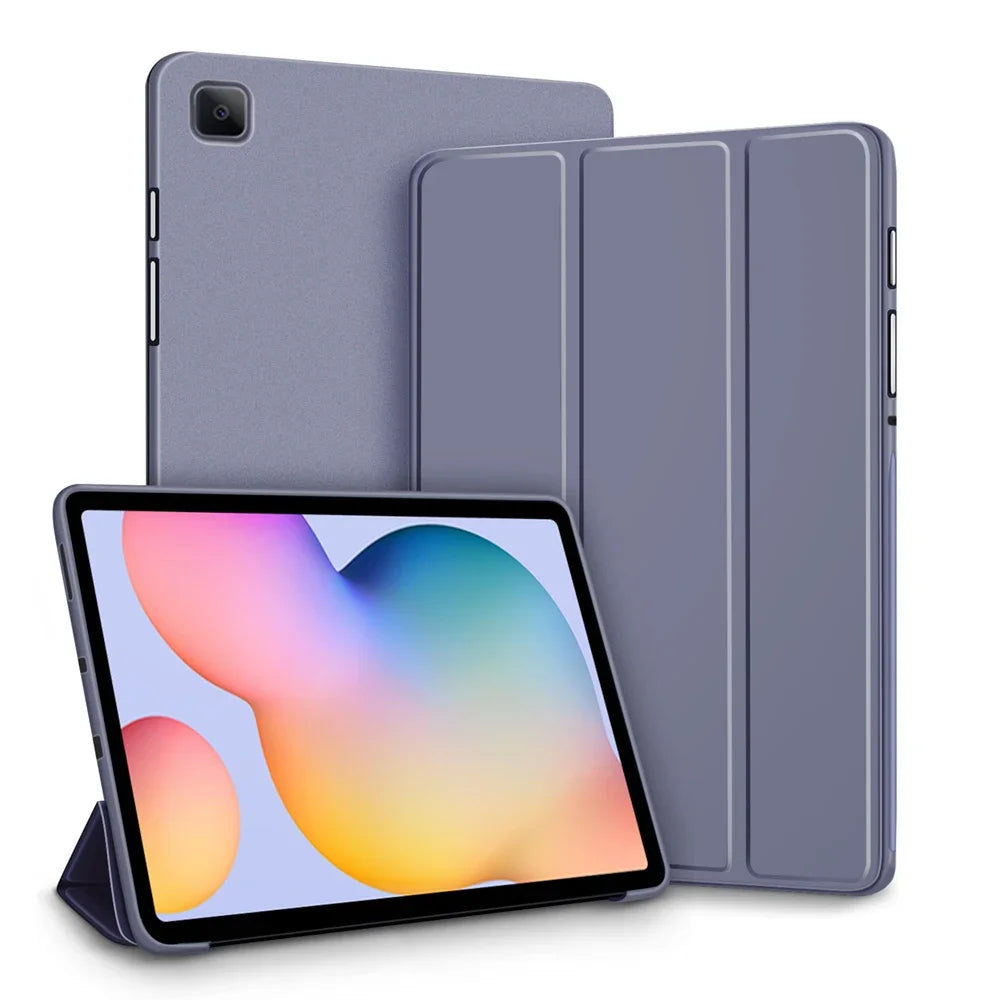 Deksel til Samsung Galaxy Nettbrettdeksel for S6 lite Tab A9 A8 A7 S7 S8 S9 and Plus FE Smart Smart Dvalefunksjon Function Silikondeksel