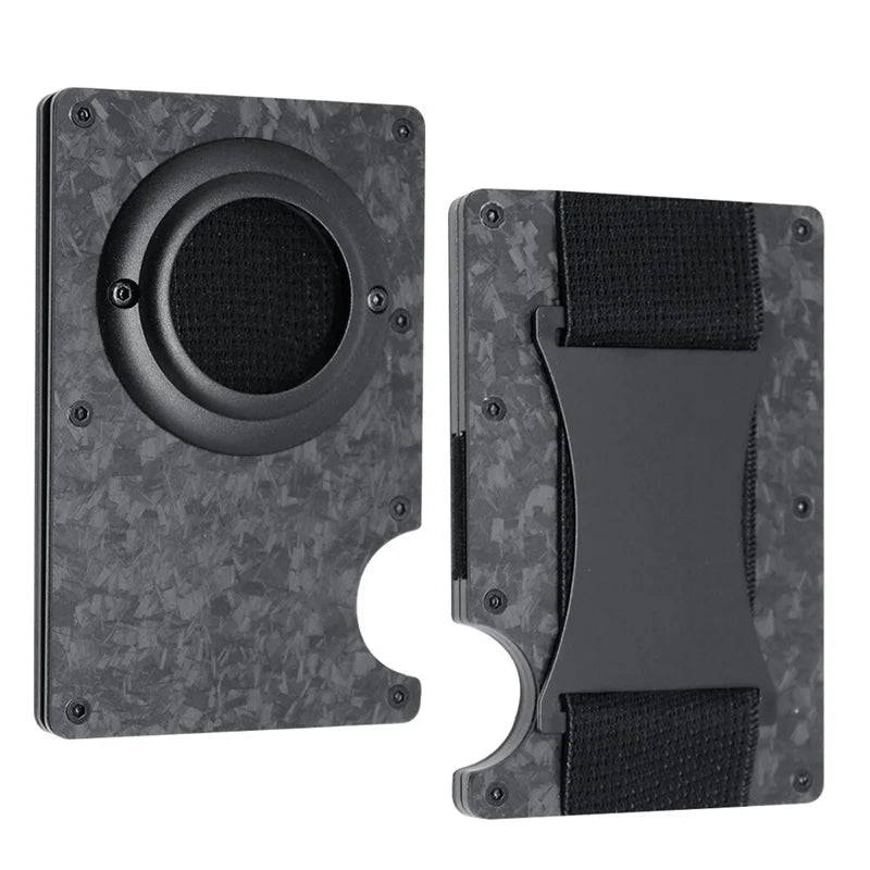 Deksel til Apple AirTag Apple Card holder Rfid Aluminum deksel Metal Wallet Credit ID Men Slim Business Cardholder Cash Strap Apple AirTag Carbon Fiber