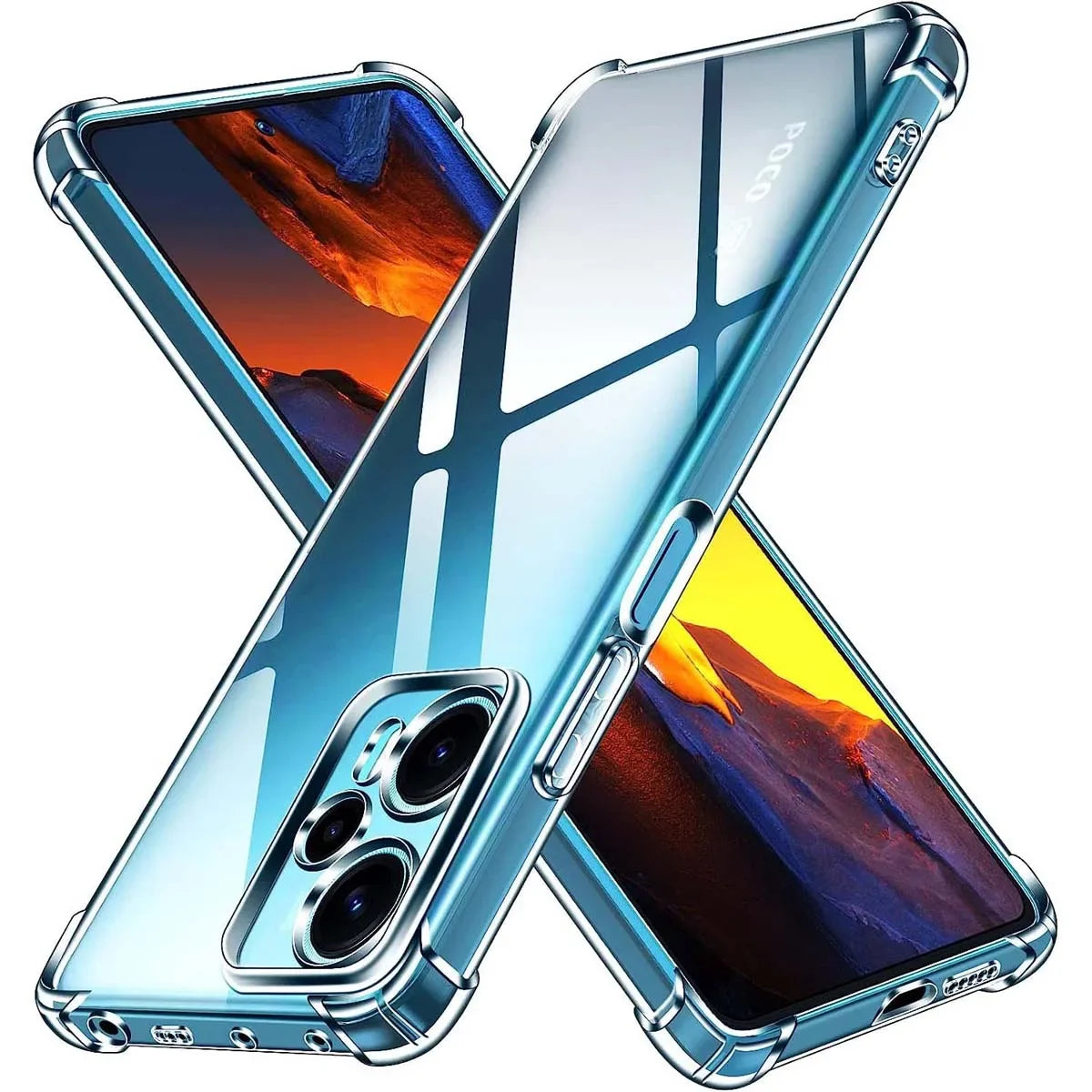 Deksel til Xiaomi POCO F5 Pro F4 GT F3 GT X5 Pro X4 Pro X3 Nfc x4 X3 Gt deksel Transparent Tpu Shockproof Soft Silicone deksel