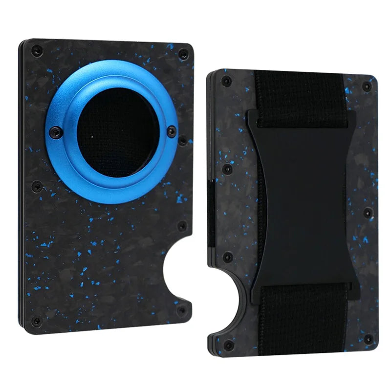 Deksel til Apple AirTag Apple Card holder Rfid Aluminum deksel Metal Wallet Credit ID Men Slim Business Cardholder Cash Strap Apple AirTag Carbon Fiber