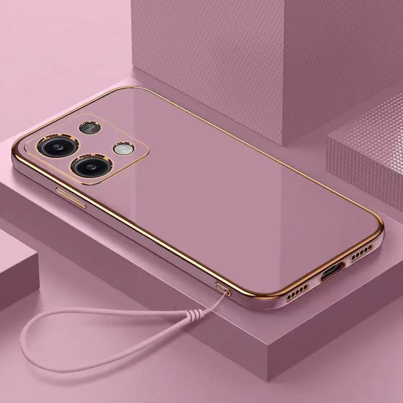 Deksel til Xiaomi Redmi Note 13 4G deksel Redmi Note 13 PRO 5G 4G deksel Note 13 Pro+ Plus Luxury Square Plating Phone deksel Shockproof baksidedeksel
