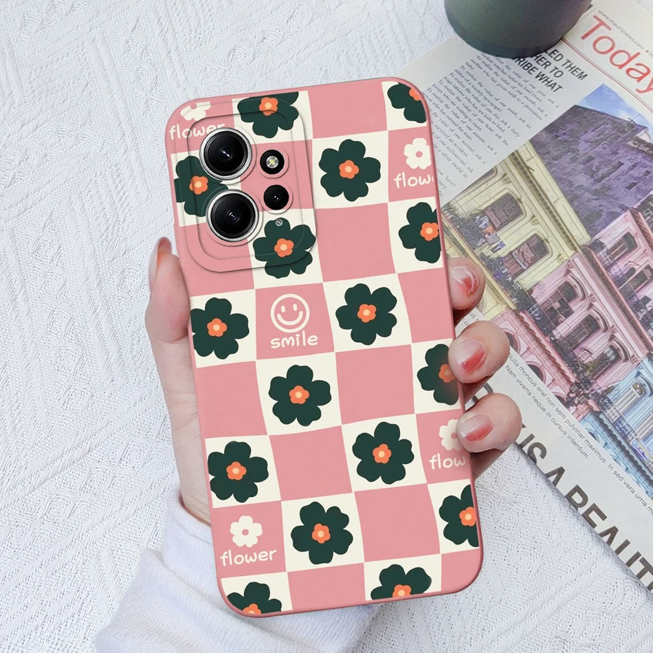 Deksel til Xiaomi Redmi Note 12 12S 4G 5G Patterned Full Protection Soft Liquid Silicone Cartoon deksel For Redmi Note 12 S